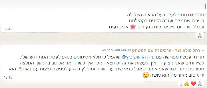 המלצה